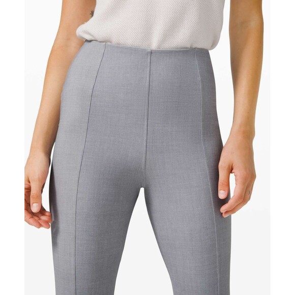Lululemon Here to There High-Rise 7/8 Pant Crosshatch Texture Magnet Grey Size 6 - Picture 2 of 10